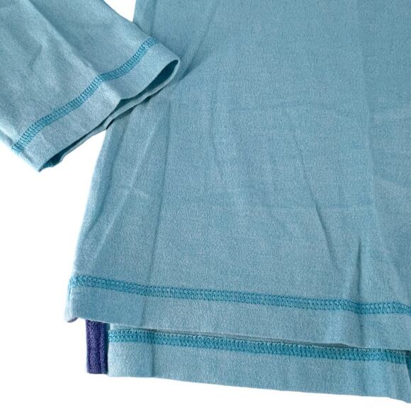 Ocean & Coast Long Sleeve Lightweight Blue Sweatshirt Size Large 100% Cotton - Picture 9 of 15